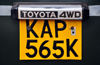 Nairobi, Kenya: Kenyan license plate - Toyota 4WD- photo by M.Torres