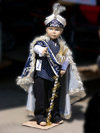 Serbia - Kosovo - Pec / Peja: dummy dressed in a the attire worn on Muslim Circumcision day - photo by J.Kaman