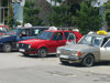 Kosovo - Pec / Peja: taxi stand - photo by J.Kaman