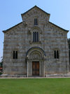 Kosovo - Visoki Decani - Pec district: Visoki Decani Serbian Orthodox Monastery - established by King Stefan Decanski - cathedral faade - UNESCO World Heritage - photo by J.Kaman