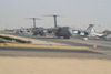Kuwait city: airport - American Lockheed C-5 Galaxy transport aircraft - photo by M.Torres