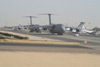 Kuwait city: airport - American Lockheed C-5 Galaxy transport aircraft - photo by M.Torres
