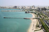 Kuwait city: beaches along the Eastern part of Arabian gulf street - photo by M.Torres
