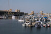 Kuwait city: Souq Sharq shopping center  and marina - robalo leaving - photo by M.Torres