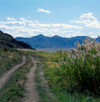 Kyrgyzstan - Karakol region - Jalal-Abad oblast: rural road - photo by V.Sidoropolev