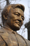 Bishkek, Kyrgyzstan: Nasirdin Isanov - the first Prime Minister of Kyrgyzstan - statue on Erkindik boulevard - photo by M.Torres