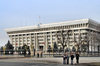 Bishkek, Kyrgyzstan: House of the Government - the 'white house' - former Headquarters of the Communist Party's Central Committee - Chui avenue - photo by M.Torres