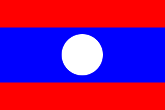 Laos /  People's Democratic Republic - flag