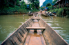 Laos - Vang Vieng - boats parking - Nam Song river - photo by K.Strobel