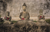 Laos - Vientiane (Viangchan province): Xieng Khuan Buddha Park - trio - photo by Walter G Allgwer