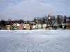 Latvia - Kurland / Kurzeme / Talsi / Talsen: walking away in the snow (Kurzeme, Kurland region) - 'The Pearl of Kurzeme' and 'The Town of Nine Hills'  - photo by A.Dnieprowsky