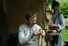 Cesis: a carpenter at work - medieval festival (Cesu Rajons - Vidzeme)