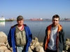Ventspils: fishermen - father and son (photo by A.Dnieprowsky)