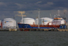 Latvia - Ventspils: Oderstern loads at Ventbunkers - tanks (photo by A.Dnieprowsky)