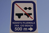 Latvia - Ventspils: naturist beach sign - Nudistu Pludmale (photo by A.Dnieprowsky)