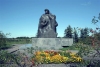 Latvia / Latvija - Audrini (Rezeknes rajons): memorial  for the inhabitants of Audrini killed in World War II (photo by Alex Dnieprowsky)