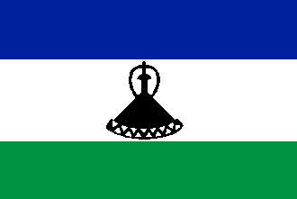 Lesotho / Lesoto (ex- Basutoland / Basotholand) - flag