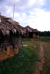 Grand Bassa County, Liberia, West Africa: village dwellings - photo by M.Sturges