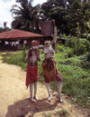 Grand Bassa County: secret society girls - scared before the initiation (photographer: Mona Sturges)