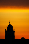 Lithuania - Vilnius: sunset - Baroque churches of Vilnius - photo by Sandia