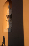 Vilnius, Lithuania: statue and shadow - photo by A.Dnieprowsky