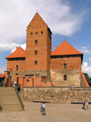 Trakai - Lithuania / Litva / Litauen: Trakai Island Castle - donjon / keep of the Ducal palace - photo by J.Kaman