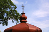 Lithuania - Vilnius: cross and roof-top (photo by A.Dnieprowsky)