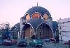Macedonia / FYROM - Skopje: domes - the Archbishopric Cathedral of St. Clement of Ohrid (photo by Miguel Torres)