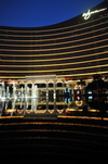 Macau, China: Wynn Macau luxury hotel and casino resort at night - Cidade de Sintra Street - photo by M.Torres