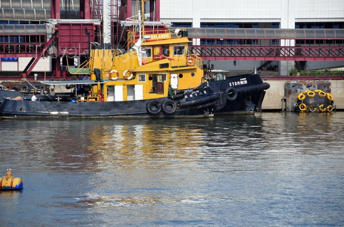 macao64: Macau, China: tugboats docked along the Outer Harbour Ferry Terminal - photo by M.Torres - (c) Travel-Images.com - Stock Photography agency - Image Bank