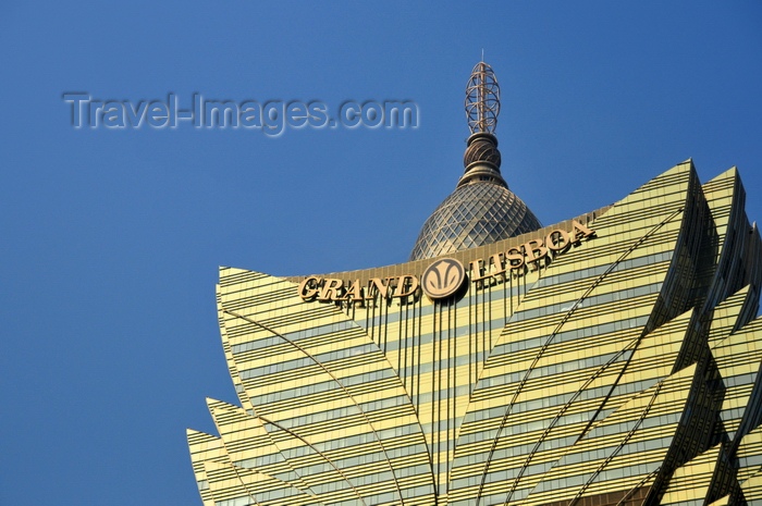 macao71: Macau, China: Grande Lisboa hotel and casino - spire and top floors - photo by M.Torres - (c) Travel-Images.com - Stock Photography agency - Image Bank