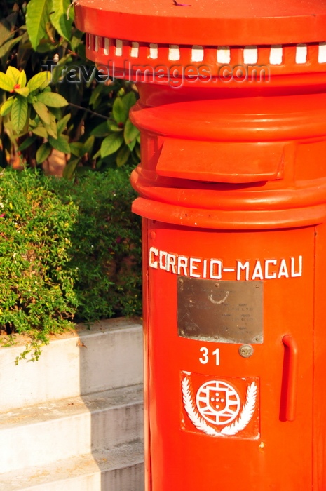 macao96: Macau, China: old Portuguese post box - Correio-Macau - photo by M.Torres - (c) Travel-Images.com - Stock Photography agency - Image Bank