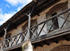 Moramanga, Alaotra-Mangoro, Toamasina Province, Madagascar: timber balcony - Malagasy architecture - photo by M.Torres