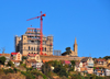 Antananarivo / Tananarive / Tana - Analamanga region, Madagascar: Queen's Palace - Rova, royal church and crane - Analamanga hill - Manjakamiadana - Ankadinandriana - built by Jean Laborde - photo by M.Torres