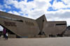 Antananarivo / Tananarive / Tana - Analamanga region, Madagascar: Palace of culture and sports - sports complex, modernist architecture from China - Palais National de la Culture et des Sports - Mahamasina - photo by M.Torres