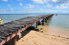 Vohilava, le Sainte Marie / Nosy Boraha / St Mary Island, Analanjirofo region, Toamasina province, Madagascar: old wooden pier - photo by M.Torres