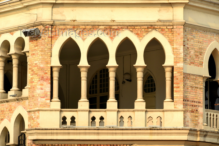 mal112: Kuala Lumpur, Malaysia: lancet arches at the Old General Post Office - Moorish inspired colonial architecture on Merdeka Square - architect A.B. Hubback - photo by M.Torres - (c) Travel-Images.com - Stock Photography agency - Image Bank