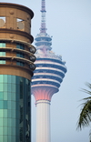 Kuala Lumpur, Malaysia: OCBC Bank building and Kuala Lumpur Tower - Menara Kuala Lumpur - photo by M.Torres