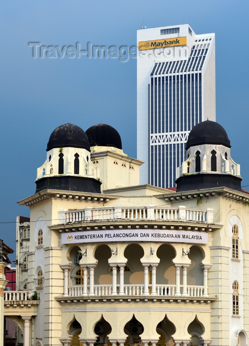 mal345: Kuala Lumpur, Malaysia: Old High Courts - Moorish inspired colonial architecture on Merdeka Square - Maybank Tower - photo by M.Torres - (c) Travel-Images.com - Stock Photography agency - Image Bank