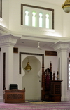 Kuala Lumpur, Malaysia: Jamek Mosque - mirhab indicating the quibla, and the minbar, a pulpit - photo by M.Torres