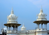 Kuala Lumpur, Malaysia: domed towers of the Kuala Lumpur railway station - Indo-Saracenic style - photo by M.Torres