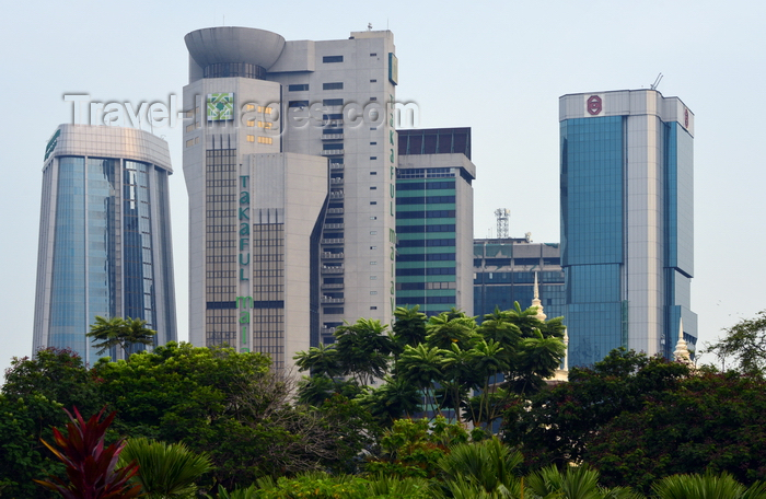 mal97: Kuala Lumpur, Malaysia: Wisma Tun Sambanthan, Public Bank Berhad and Takaful Malaysia towers - KL business district - photo by M.Torres - (c) Travel-Images.com - Stock Photography agency - Image Bank