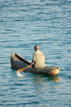 Lake Nyasa, Malawi: dugout canoe - photo by D.Davie