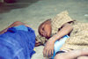 Djenne: kids sleeping at the mosque (photo by Nacho Cabana)