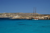 Malta - Comino: classical yacht by the cliffs (photo by A.Ferrari)