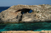 Malta - Comino: pierced rock (photo by A.Ferrari)