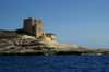 Malta - Gozo / Ghawdex: Xlendi - Xlendi tower, its construction was paid by the Universita of Gozo, 1,000 Scudi (photo by  A.Ferrari )