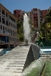 Fort-de-France, Martinique: modern fountain - photo by D.Smith