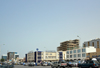 Nouakchott, Mauritania: banks, traffic and people in the heart of the business district - Gamal Abdel Nasser avenue - Chinguitty Bank, Banque pour le Commerce et l'Industrie... - photo by M.Torres