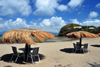 Dzaoudzi, Petite-Terre, Mayotte: beach restaurant - Plage du Far - Boulevard des Crabes - photo by M.Torres